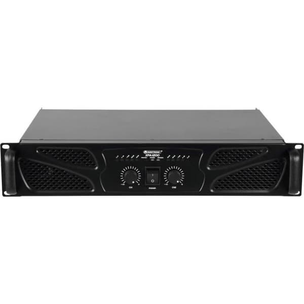 Omnitronic XPA-1200 PA-förstärkare RMS-effekt per kanal vid 4 ohm: 610 W
