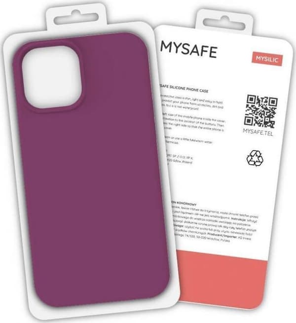Telefontillämpare - lyssningsförstärkare Mysafe SILIKONSKAL IPHONE XS MAX VIOLETT BOX