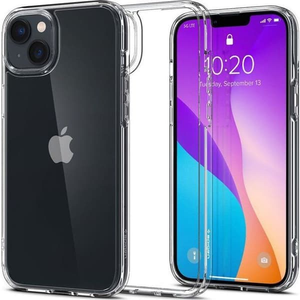Telefonförstärkare - Spigen hörlursförstärkare - ACS04680 - Crystal Hybrid, klar - iPhone 14