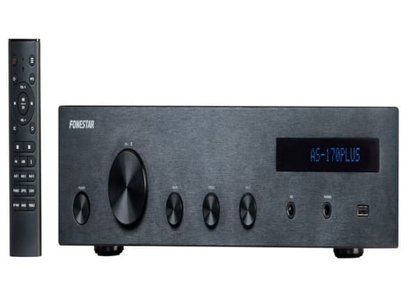 HiFi stereoförstärkare BT/USB/FM 80+80Wrms
