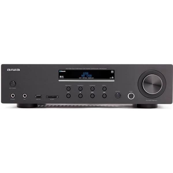 Aiwa AMU-120BTBK AV-mottagare och förstärkare - Bluetooth v5.0 - 2X 60 W - USB/SD MP3-spelare