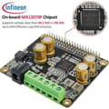 Miniatyrbild 2 av 4: Innomaker HIFI AMP PRO Förstärkare HiFi 2x40W Klass D Hat MA12070P 48KHz/24bit Volumio Max2Play Raspbian Bluetooth Streaming R