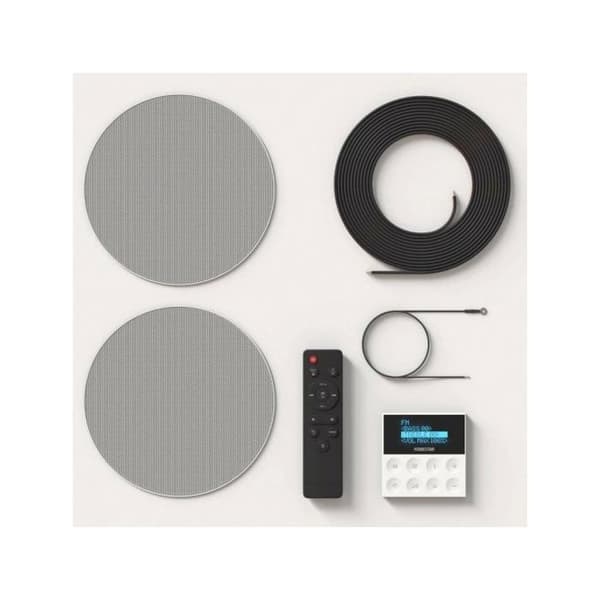 Fonstar KS-WALL Kit Väggförstärkare och 2 Takhögtalare Bluetooth/USB/FM/AUX