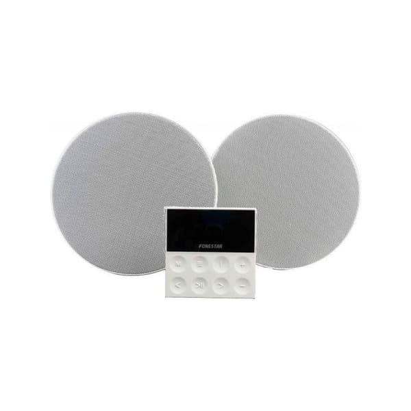 Fonstar KS-WALL Kit Väggförstärkare och 2 Takhögtalare Bluetooth/USB/FM/AUX