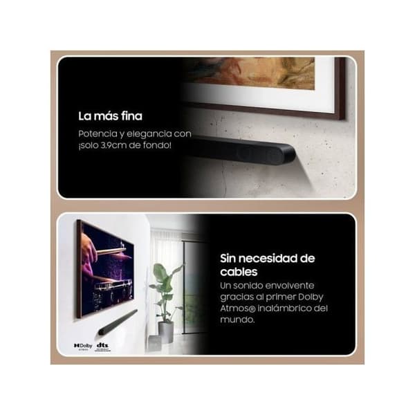 Samsung HW-S800D/ZF Ultra Slim Ljudbar med Subwoofer 3.1.2 Kanaler Wireless Dolby Atmos