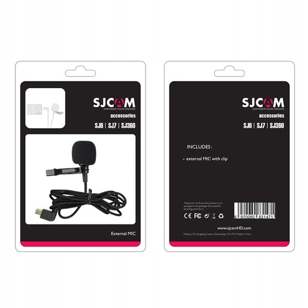 SJCAM EKSTERN MIKROFON TIL SJ6 OG SJ7