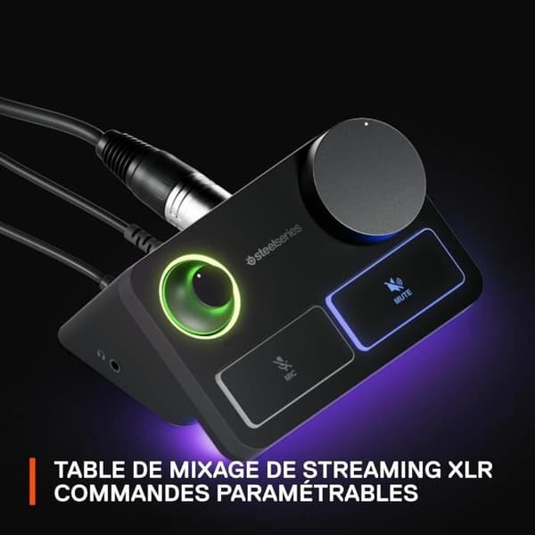 XLR-spelmikrofon i studiokvalitet - STEELSERIES - ALIAS PRO - Svart