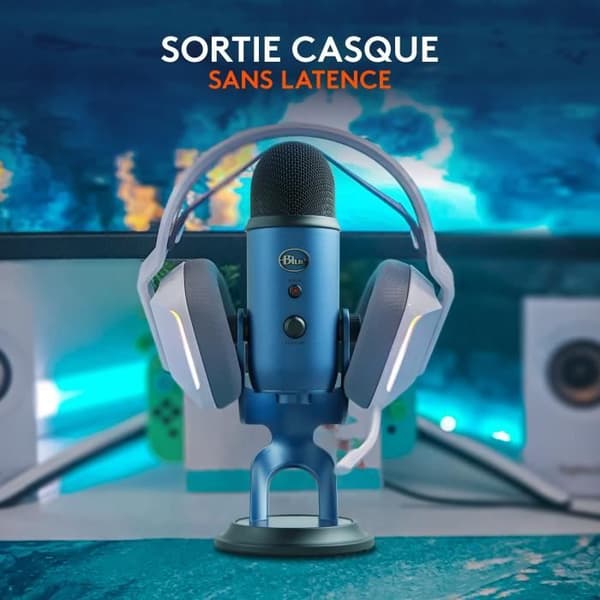 USB-mikrofon - Blue Yeti - För inspelning, streaming, spel, podcast på PC eller Mac - Blå