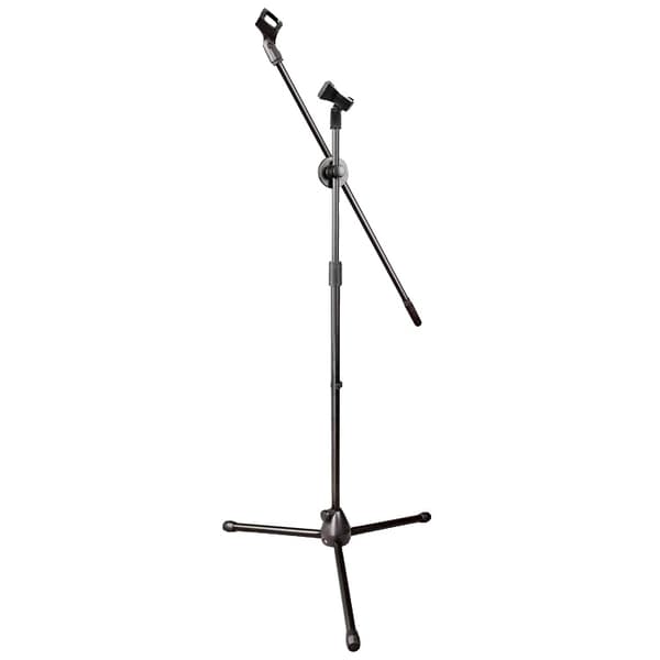 Mikrofoniteline, korkeussäädettävä 93-147 cm, kevyt ja kannettava,musta