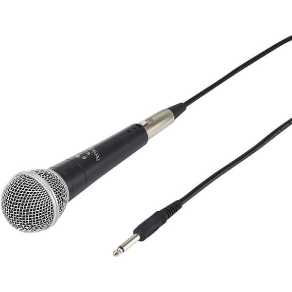 Renkforce PM58B Hand Sångmikrofon Sändare signal:Sladd inkl. kabel Mikrofon (6.3 mm) Sladd
