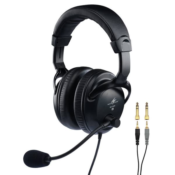 Monacor BH-009 Headset Sångmikrofon inkl. vindskydd