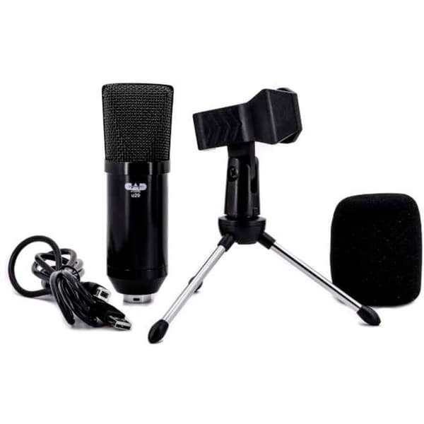 CAD Audio U29 - USB Side Address Studio Mic Talmikrofon inkl. stativ