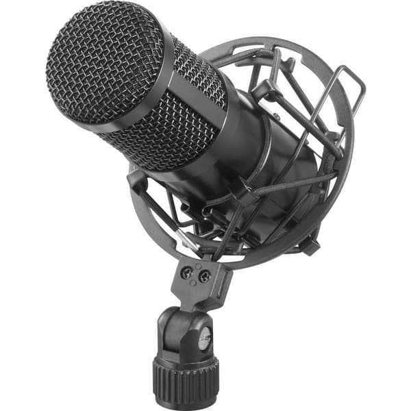 Renkforce RF-MIC-510 Stativ USB-mikrofon Sändare signal:USB inkl. väska, inkl. spindel, inkl. vindskydd, inkl. kabel, i