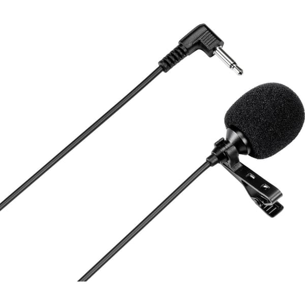 Renkforce RF-MIC-160 Myggmikrofon Talmikrofon Sändare signal:Analog inkl. klammer Mikrofon (3.5 mm) Analog