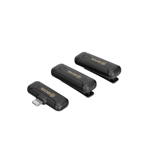 Trådløst mikrofonsystem x2 BY-WM3 med lightningstik