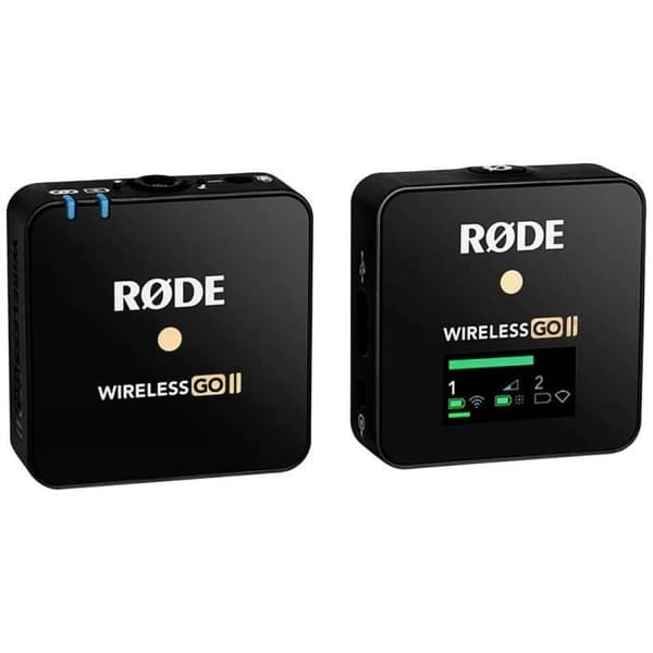 RODE Mikrofoner Wireless GO II ENKEL Lavalier mikrofon Mikrofon Överföringstyp (detaljer): trådlös, USB med fodral, en