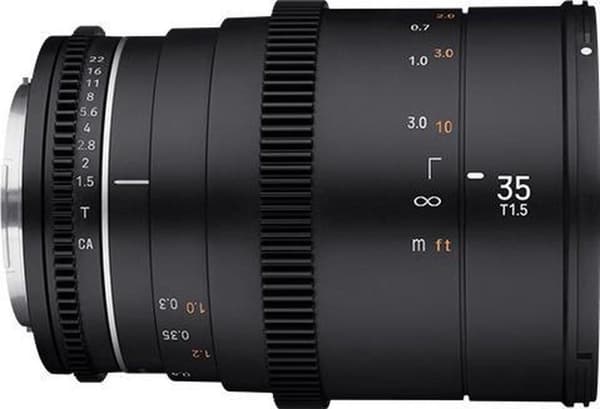 Samyang VDSLR 35mm T1.5 MK2 MILC Cinema Lens Sort