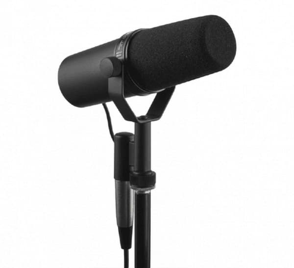 Shure SM7B - Mikrofon - Svart - För studior