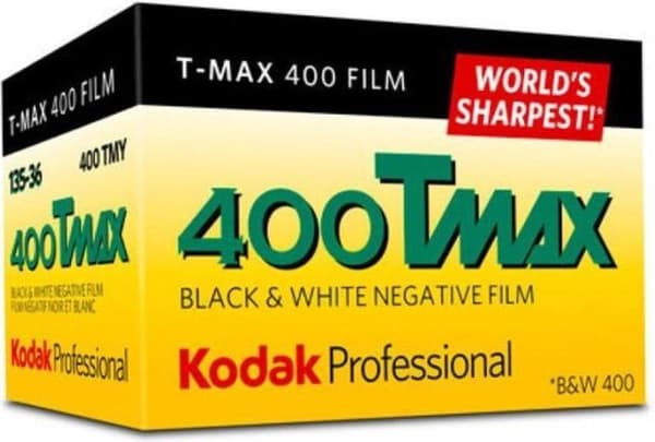 Kodak PROFESSIONAL T-MAX 400 FILM, ISO 400, 36 bilder, 1 pack svart/vit film 36 bilder