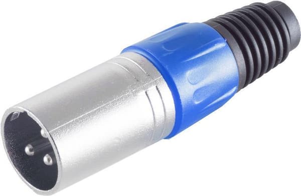 S/CONN maksimale tilslutningsmuligheder XLR-stik, blå (55002-B)