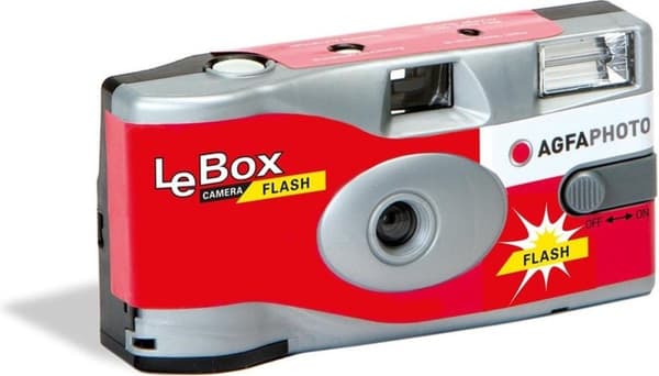 AgfaPhoto LeBox engangskamera med blitz til 27 billeder