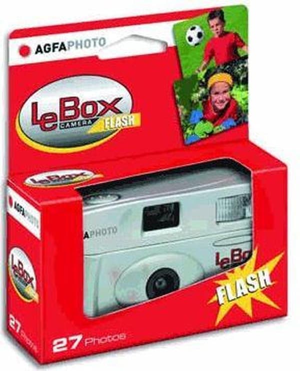 AgfaPhoto LeBox engangskamera med blitz til 27 billeder