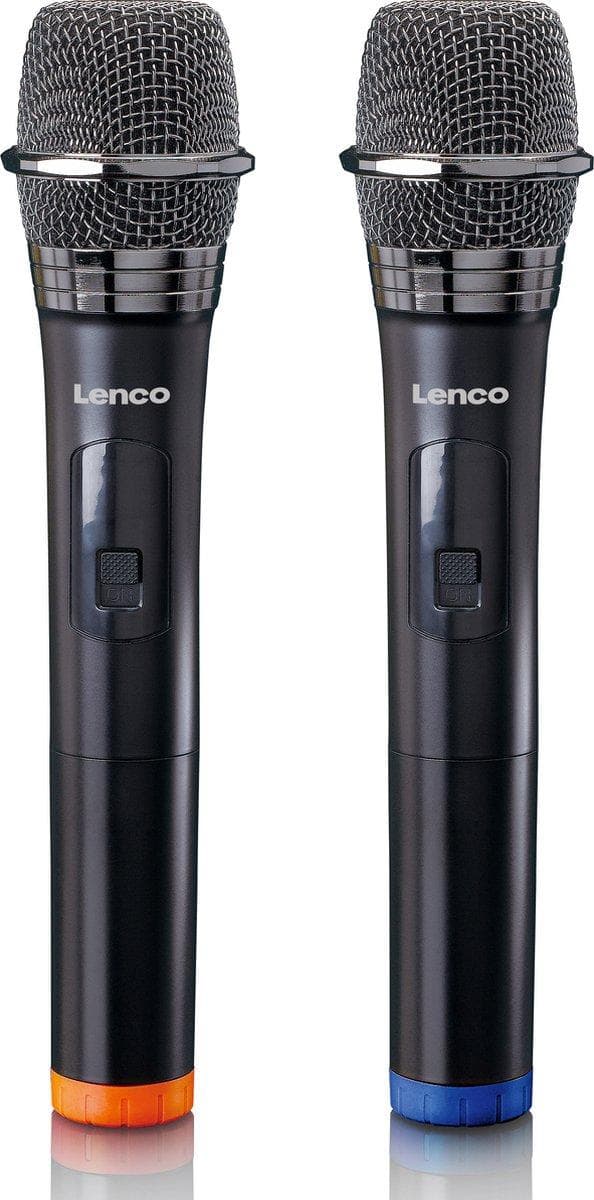 Lenco - MCW-020BK - Sæt med 2 trådløse mikrofoner