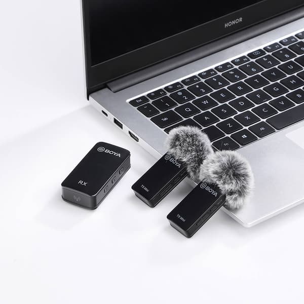 Trådlös mikrofon x2 BY-XM6-S2 Mini 3,5mm