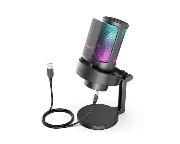 AMPLIGAME A8 USB Gaming Mikrofon RGB (PC/PS4/PS5) - Svart