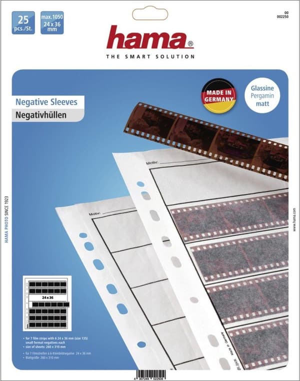 Hama negative ærmer, 35 mm format, glasin (00002250)