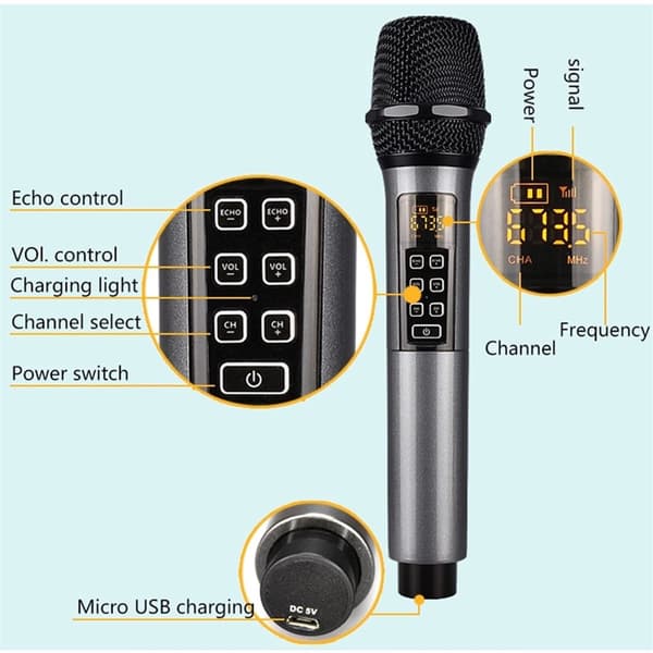 Trådløs mikrofon Bluetooth-reverb med Android-portkabel Flerfarget
