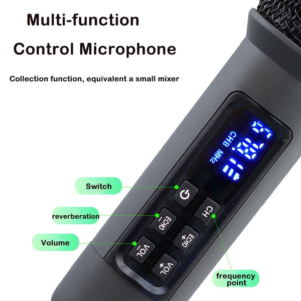 Trådløs mikrofon Bluetooth Reverb med Android-portkabel Flerfarget