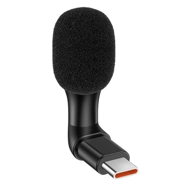 Mikrofon USB-C Brusreducering Svart Mikrofon