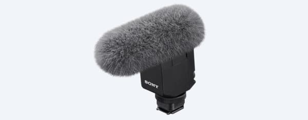 Sony ECM-B10 - Mikrofon - för Sony ZV-E10L, en ZV-E10, ZV-E10L, en VLOGCAM ZV-E10L, a1, a7 IV, a7C, a7R IV, a7s III, a9 II (ECMB10.CE7)