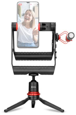 Boya Vlogger Kit Cu Microfon BY-MM1, Mini Trepied + Holder, pentru Smartphone "BY-VG380" (timbru verde 0.18 lei)