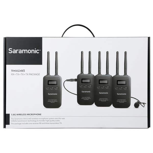 Saramonic Trådlöst Videokamera Mikrofonsystem Rx+tx+tx+tx Svart