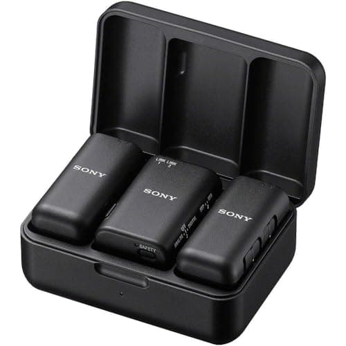 Sony ECM-W3 | Trådløst mikrofonsystem til to mikrofoner til streaming, podcasts og møder, sort