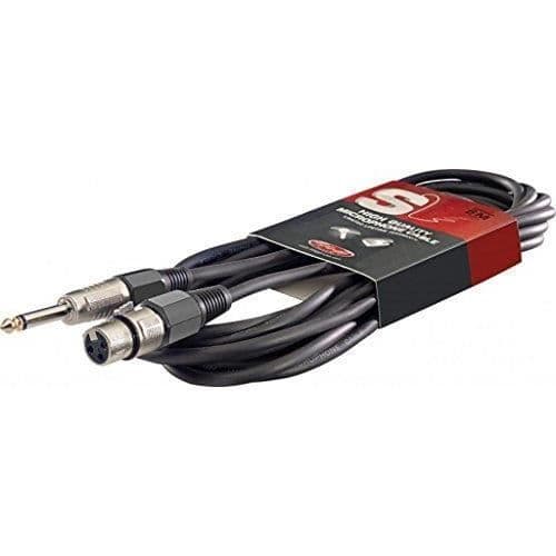 Stagg 6m högkvalitativ XLR till Phono-pluggmikrofonkabel