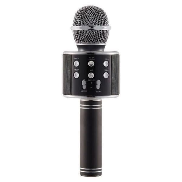 Bluetooth trådlös mikrofon Karaoke Högtalare Musikspelare KTV Sångmikrofon Handhållen mikrofon 1800Mah