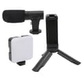 Miniatyrbild 1 av 4: Garosa Video Shooting Kit för Vlogging Professionell Smartphone Vlogg Shooting Kit med mikrofonljus