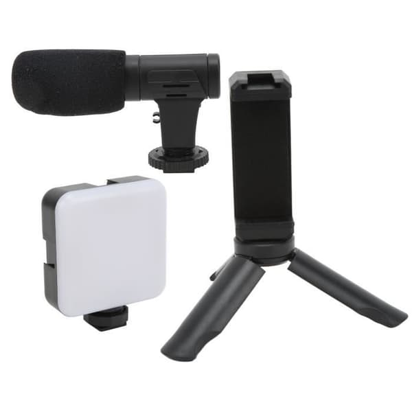 Garosa Video Shooting Kit för Vlogging Professionell Smartphone Vlogg Shooting Kit med mikrofonljus