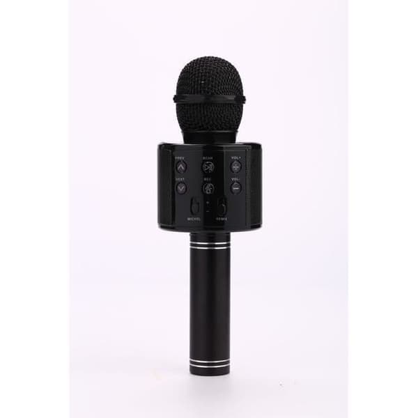 Trådlös karaokemikrofon, bärbar Bluetooth karaokemikrofon för barn/vuxna som sjunger, (svart)