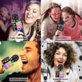 Miniatyrbild 2 av 4: Trådlös karaokemikrofon, bärbar Bluetooth karaokemikrofon för barn/vuxna som sjunger, (svart)
