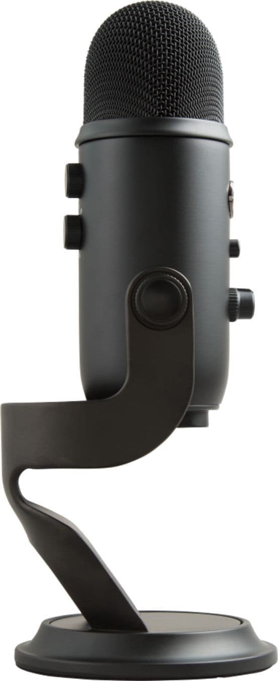 Siniset mikrofonit Yeti USB-mikrofoni - musta
