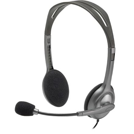 Logitech | Stereoheadset | H111 | Inbyggd mikrofon | 3,5 mm | Grå