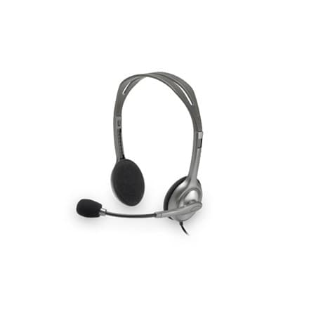 Logitech | Stereoheadset | H111 | Inbyggd mikrofon | 3,5 mm | Grå