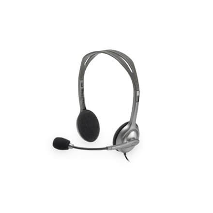Logitech | Stereoheadset | H111 | Inbyggd mikrofon | 3,5 mm | Grå