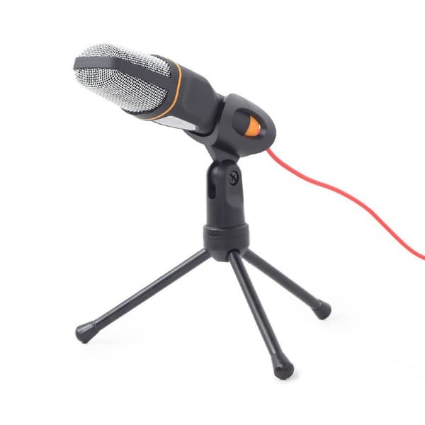 Gembird | Skrivebordsmikrofon med stativ | MIC-D-03 | Indbygget mikrofon | 3,5 mm | Sort