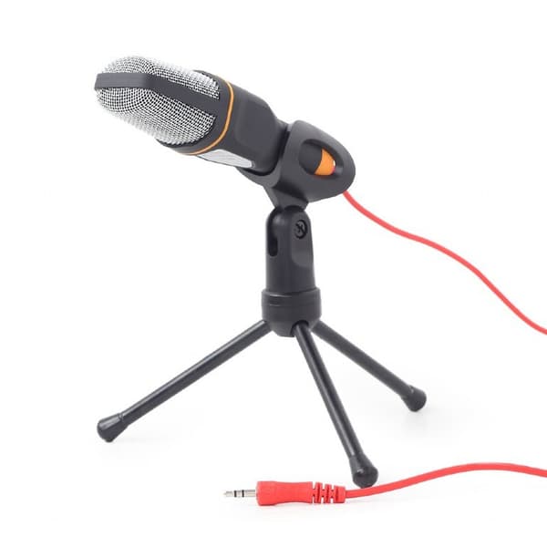 Gembird | Skrivebordsmikrofon med stativ | MIC-D-03 | Indbygget mikrofon | 3,5 mm | Sort
