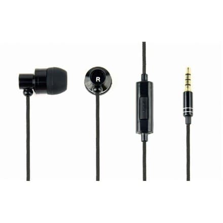 Gembird | Metal øretelefoner med mikrofon ""Paris"" | Indbygget mikrofon | 3,5 mm | Sort